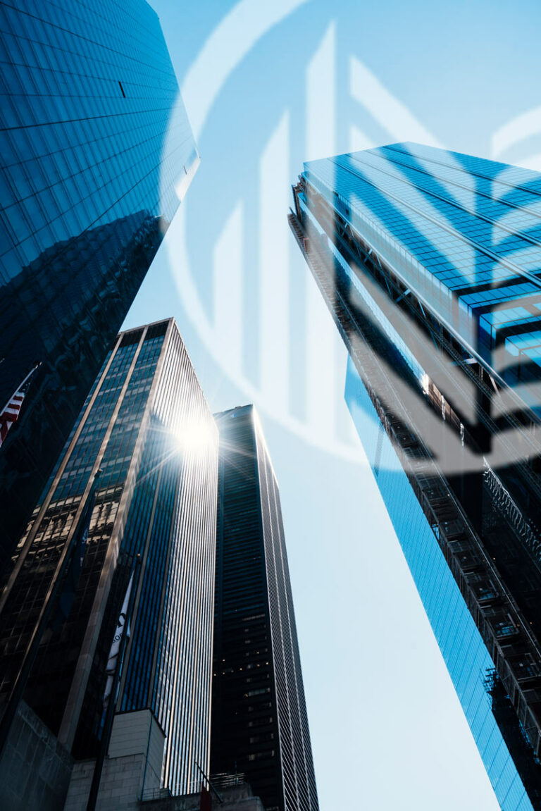 office mirrored tall buildings