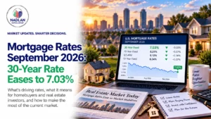 أسعار الرهن العقاري لشهر سبتمبر 2026: انخفاض سعر الفائدة على القروض العقارية لمدة 30 عامًا إلى 7.03%